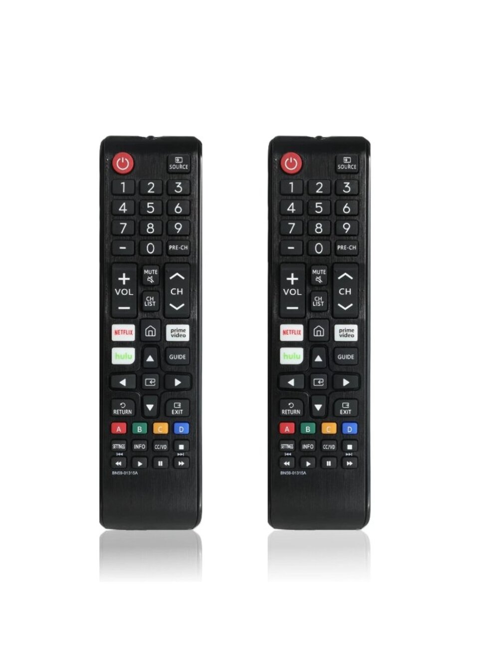 2 Pack TV Remote Control Replacement For All Samsung Smart TV LED LCD BN59 NEW